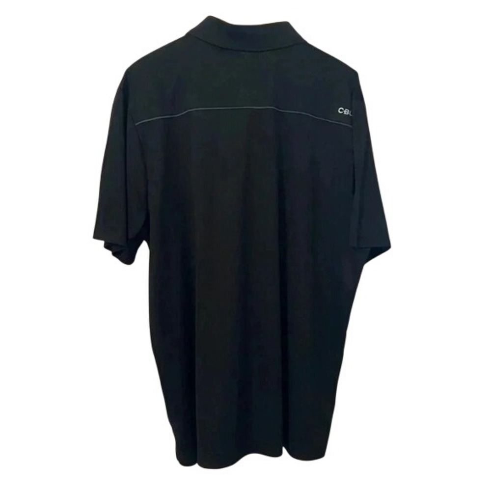 CBUK Cutter & Buck Mens XL Black Graphic Golf Polo Shirt Short Sleeve - Picture 3 of 12